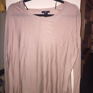 Light pink H&M thin sweater with open sides